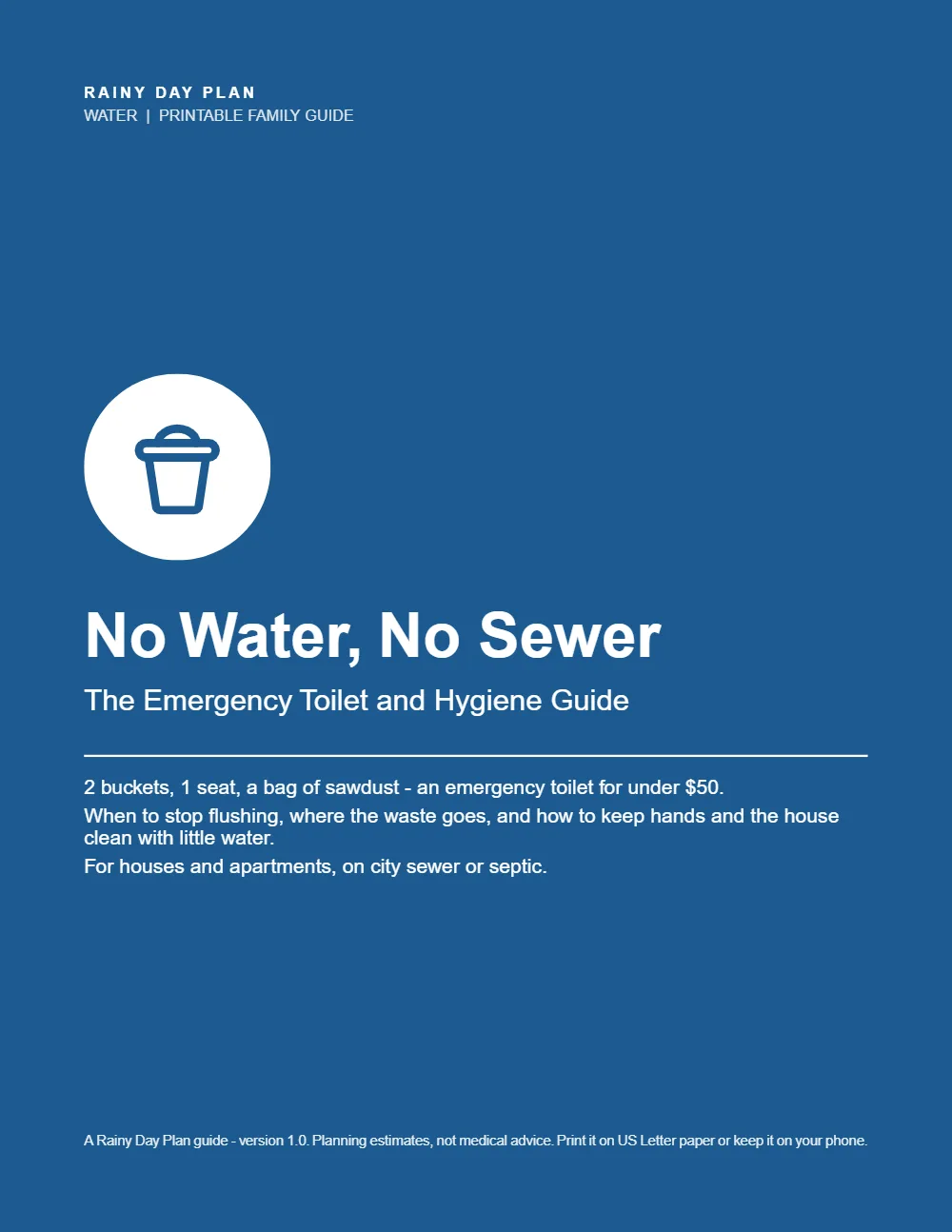 No Water, No Sewer