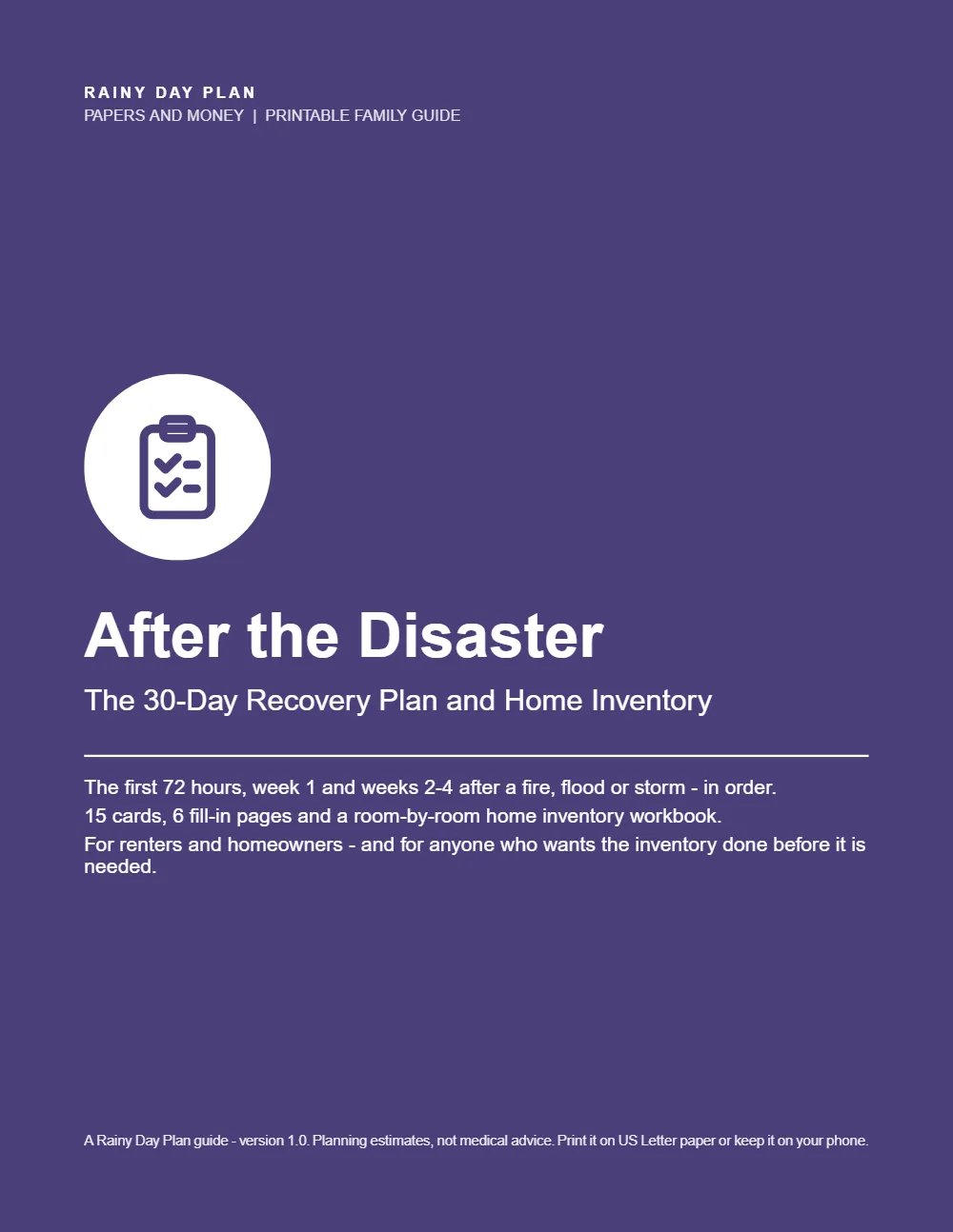 After the Disaster