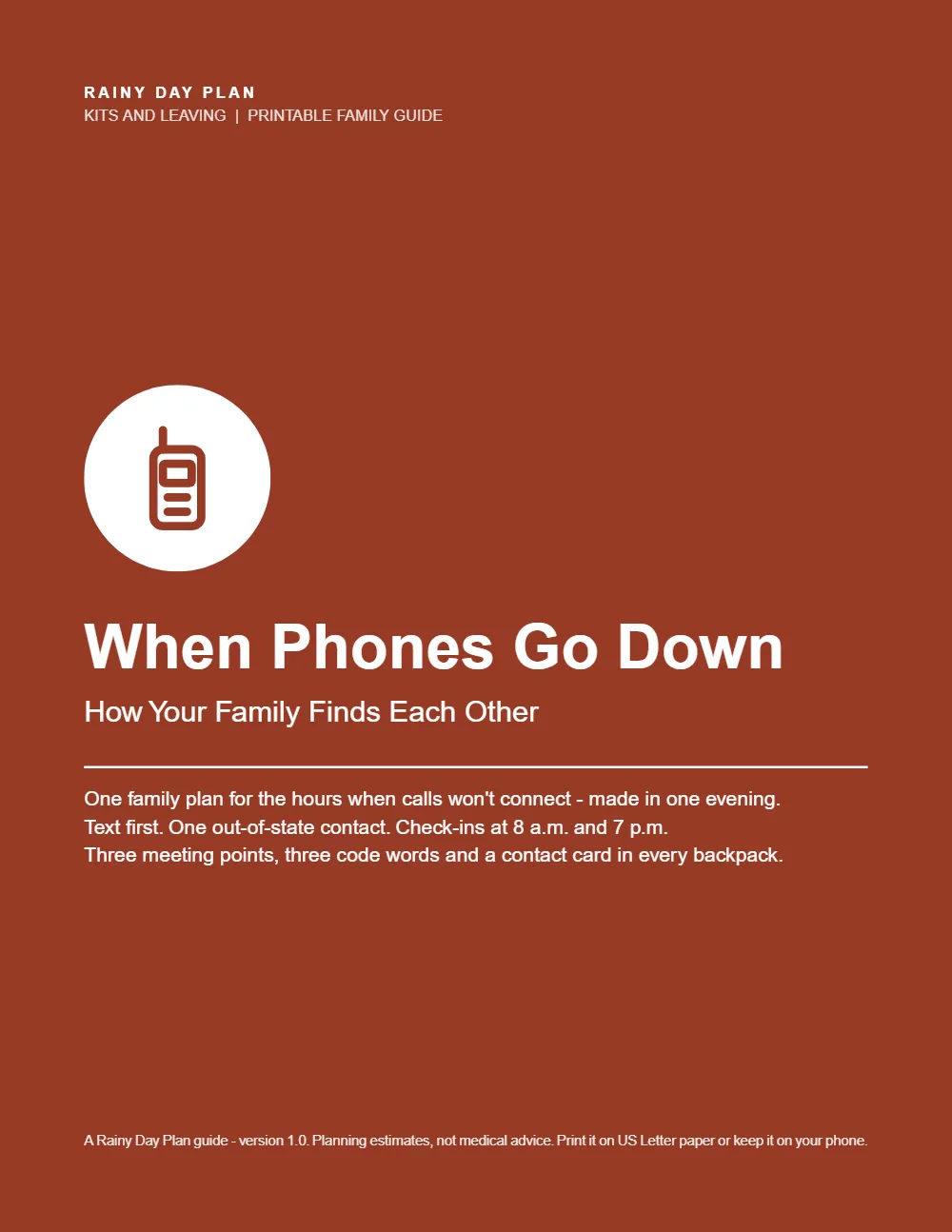 When Phones Go Down